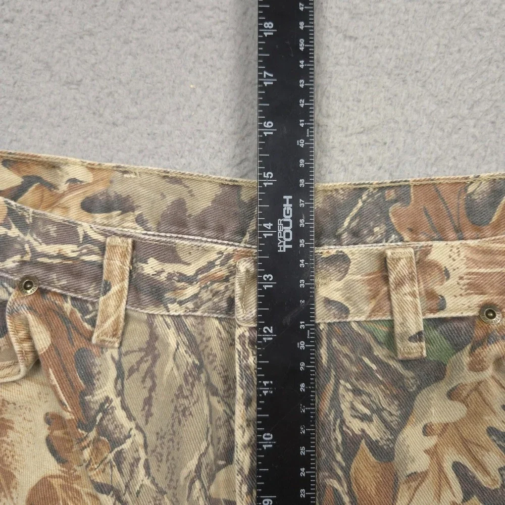 Wrangler Rugged Wear Vintage Camo Jeans Mens 40x32 USA Hunting Pants 35006CF